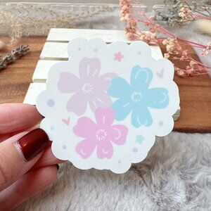 Pastel Flowers Sticker | Made in British Columbia